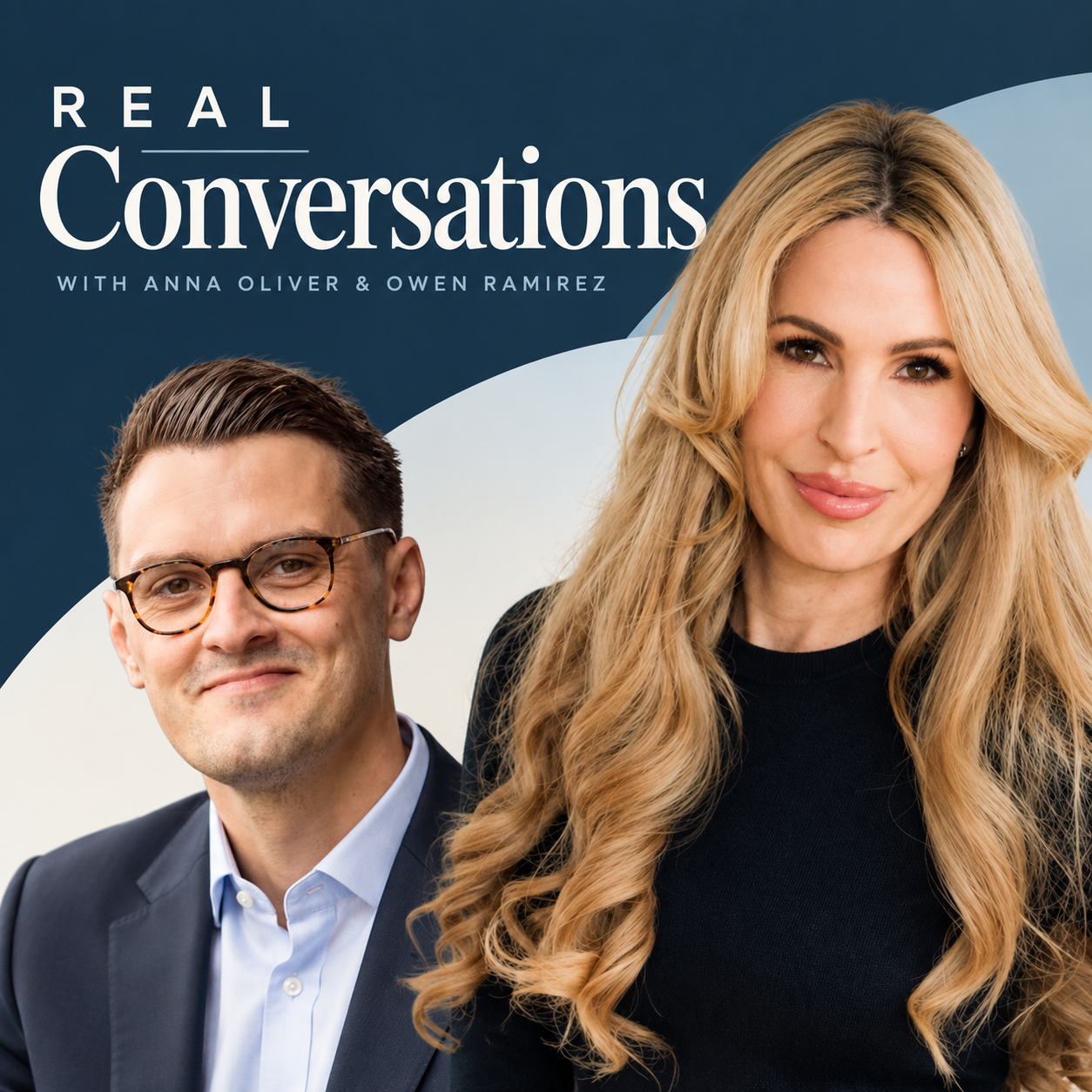 REAL Conversations cover featuring Anna Oliver and Owen Ramirez